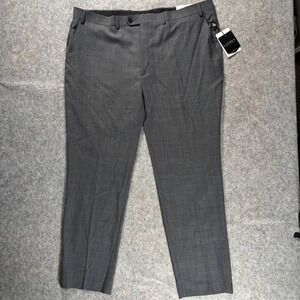 Lauren Ralph Lauren Mens Gray Classic Fit Wool Ultraflex Suit Trouser Pant 44x32